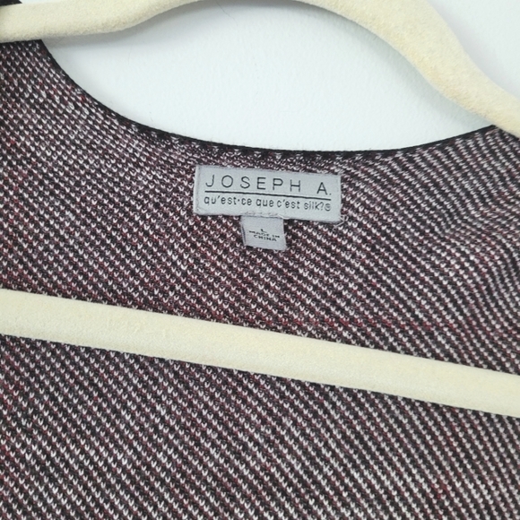 JOSEPH A. Plaid Long Sleeve Open Cardigan - Picture 5 of 7